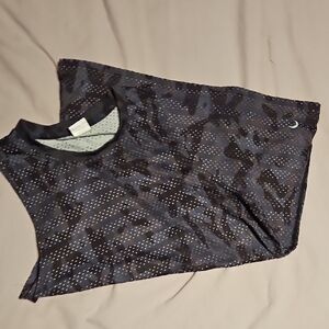 Women's Black Patterned Top